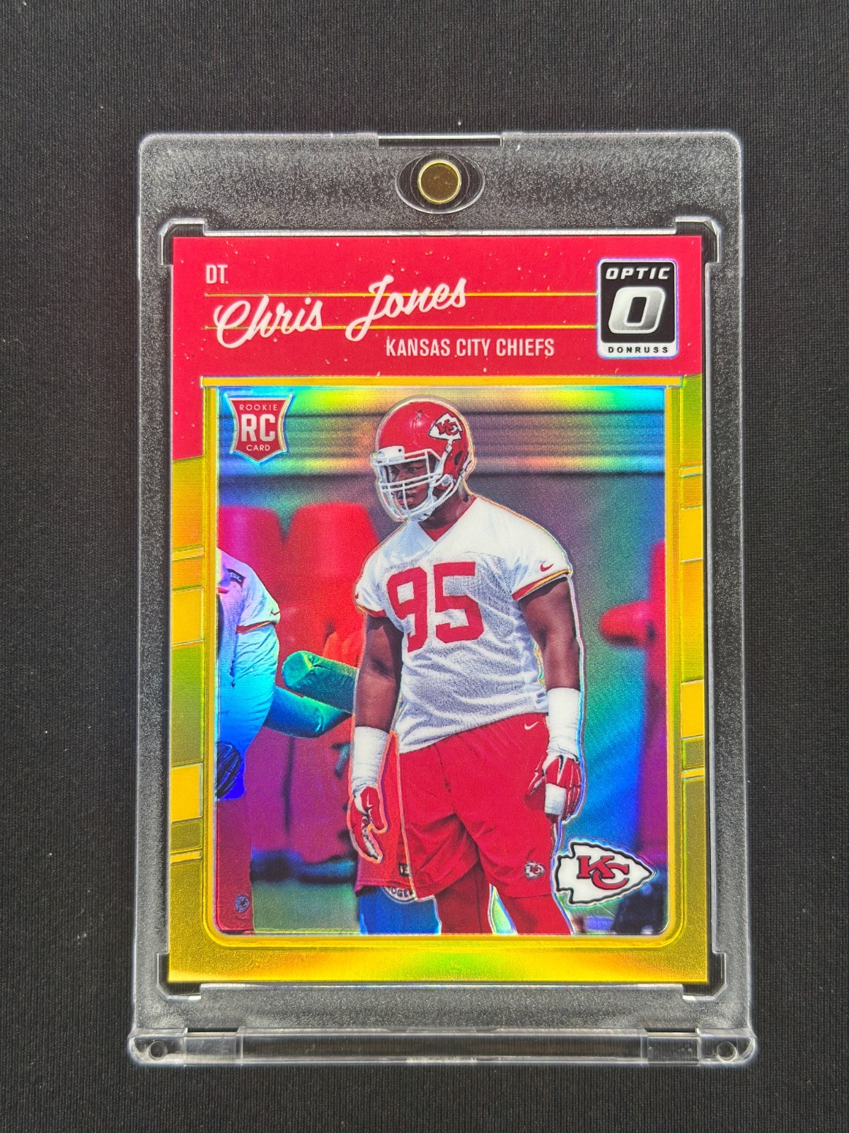 CHRIS JONES 2016 Panini Donruss Optic #109 Gold Rated Rookie /10 Chiefs RC