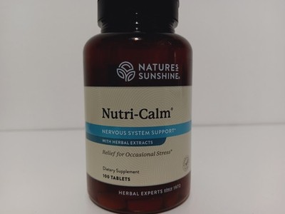 Nature's Sunshine Nutri-Calm: Herbal Stress Relief 100 Tablets.Exp:12/2027