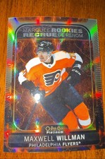 2021-22 O-Pee-Chee Platinum Marquee Rookies Maxwell Willman Rare Hot Magma Flyer