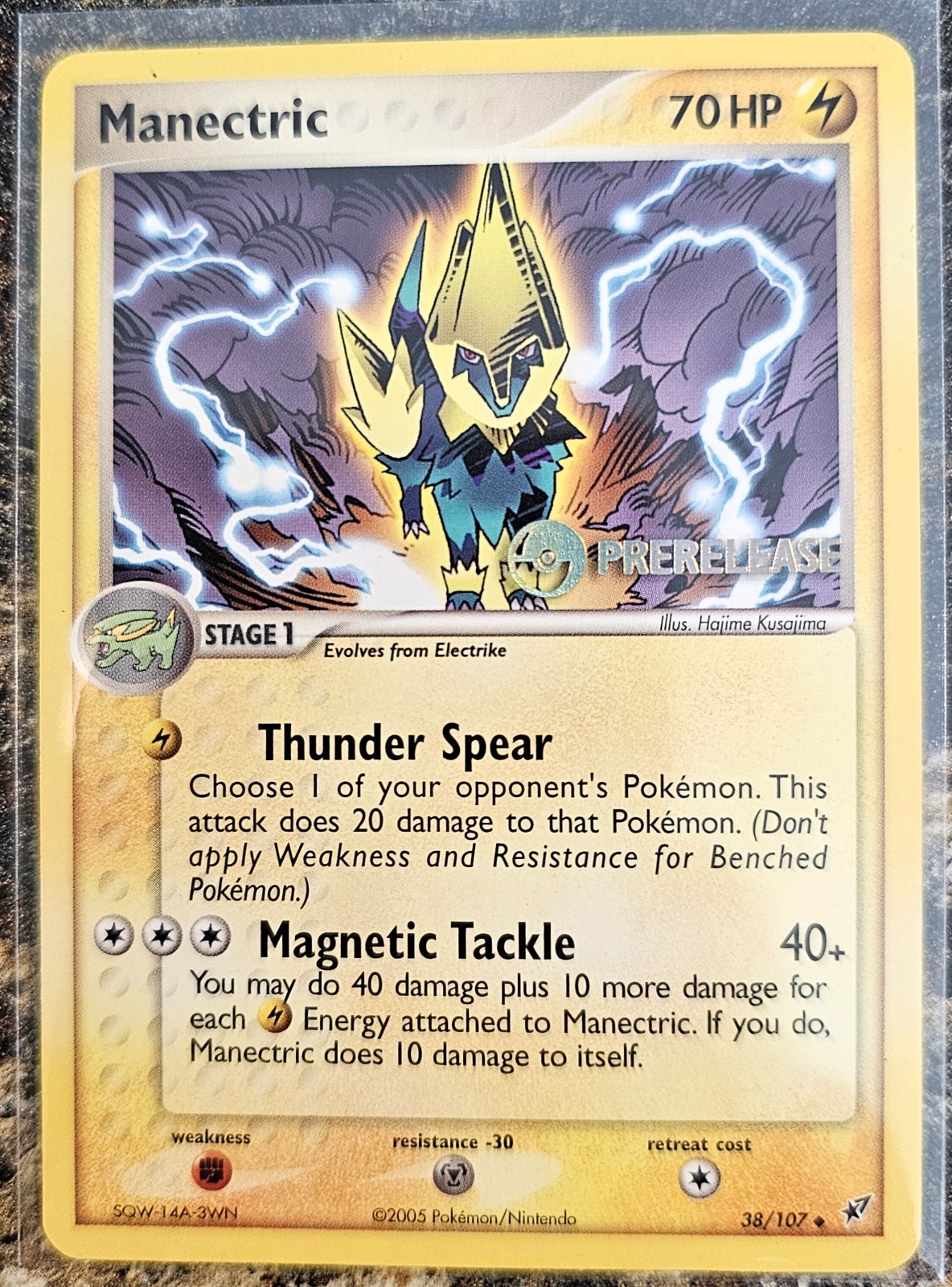 Pokemon Deoxys Prerelease Promo Manectric 38 NM or Better
