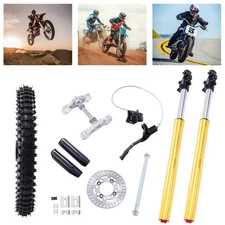 Front Forks Kit Wheel 70/100-19 Brake Shock for Off-Road Motorcycle Front Wheel