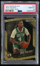 2024 Panini Prizm Black Jrue Holiday /5 Gold Vinyl FOTL #75 PSA 10