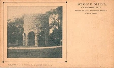 1900 Stone Mill Newport RI Postcard Private Mailing Card Era W R White