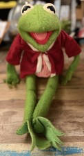 Fisher Price Kermit the Frog Dress Up Doll Muppets w/One Outfit Jim Henson VTG