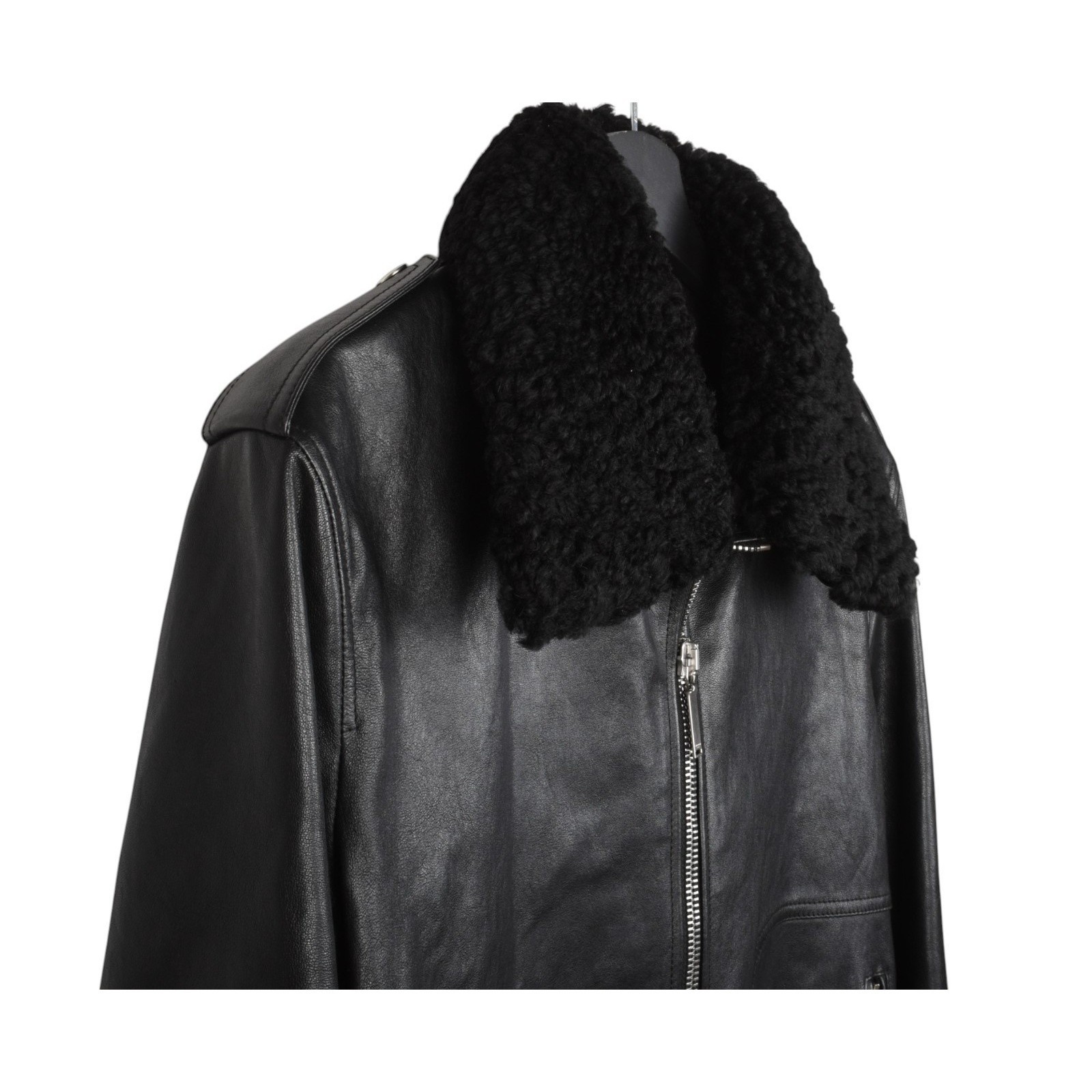 Giacca di pelle uomo Saint Laurent di Hedi Slimane taglia 52 L S1476