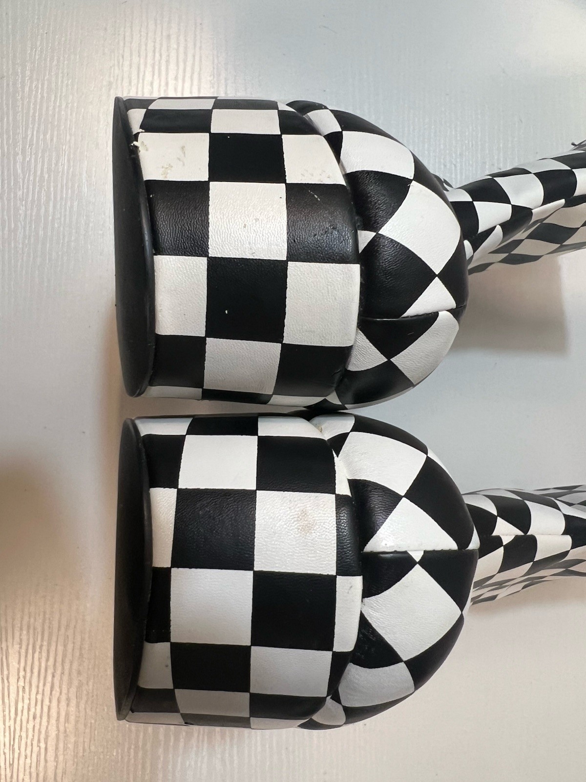 Current Mood Boots 9 Checkered Platform Ankle Boo… - image 20