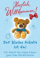 Geburt Baby Freudiges Ereignis GlüCkwunschkarte Mit Umschlag Herzlich Willkommen