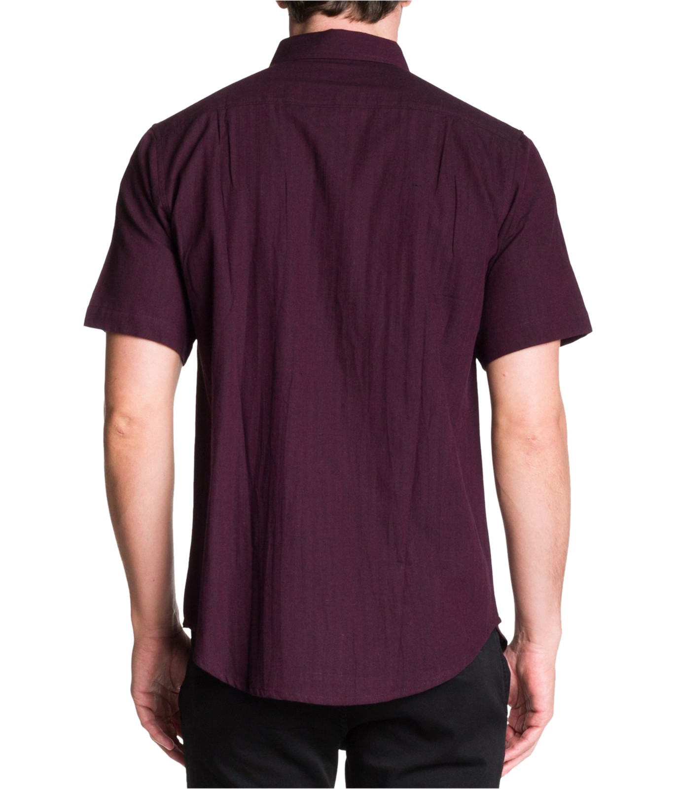 Ezekiel Mens Herringbone Button Up Shirt