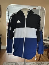 NWOT! Retro Adidas Primeblue Track Jacket Sweats Top sz L