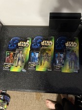 Star Wars Kenner Power of the Force ROTJ Lot Han Solo Leia Boushh Chewbacca MOC