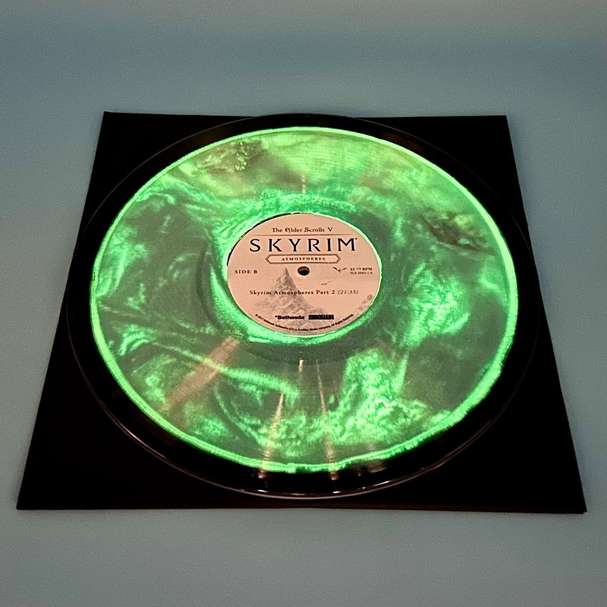 The Elder Scrolls V Skyrim Atmospheres LP Blue Glow Dust Filled