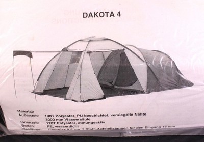 High Peak Simex DAKOTA 4 Zelt 4 Personen 240x460 cm 3000 mm 10,6 kg Grau Blau
