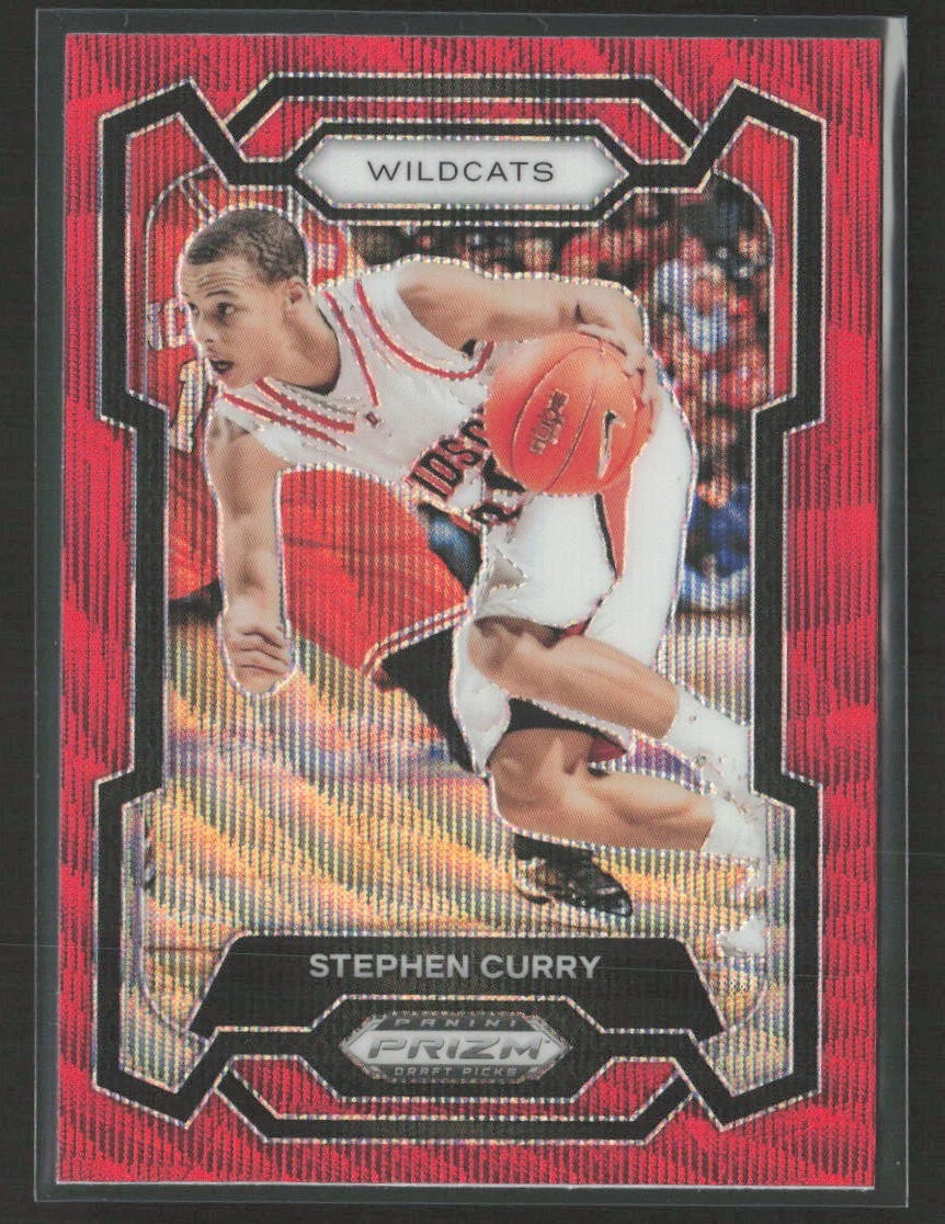 Stephen Curry 2024 Panini Prizm Draft Picks #77 Prizms Red Wave