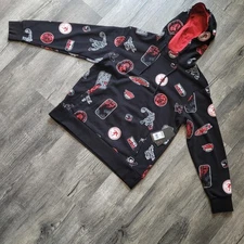 New AND1 Men's and Big Men's Fadeaway Pullover Black Basketball Hoodie Sz Large