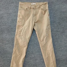 Signature by Levi Strauss Gold Jeans Mens 34x34 Khaki Tan Athletic Fit 5-Pocket
