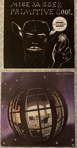 ROLLING STONES - JOB LOT 2 x 1st PRESS VINYL LPs - Wyman / Jagger