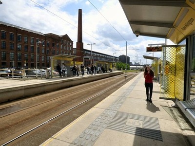 Foto 6x4 Neu Islington Straßenbahnhaltestelle Manchester Die Haltestelle vor Piccadilly s c2017