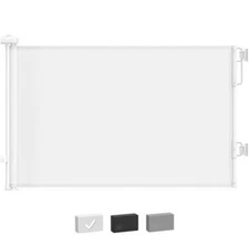 Cumbor 55" Wide Retractable Baby Gates for Stairs, Mom's Choice Award