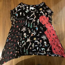 Tsumori Chisato All-Over Pattern Short Sleeve Top Used L