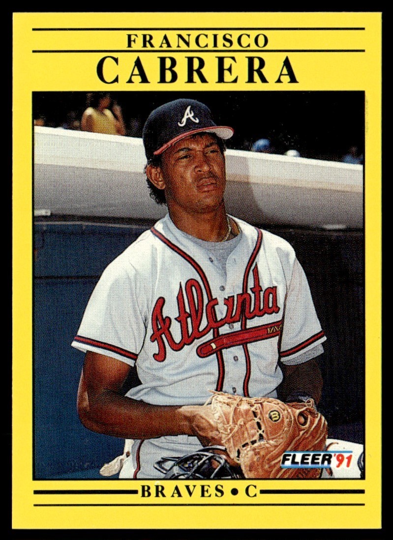 1991 Fleer Francisco Cabrera Atlanta Braves #684