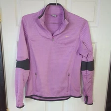 Nike Women Jacket Pink Full Zip Sphere Pro Technology Thermal Waffle Size M