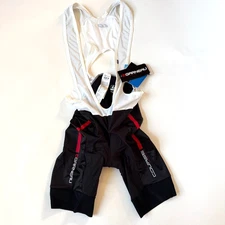 Louis Garneau Men L NWT Course Supperleggera Bib Short Black Red Limited Edition