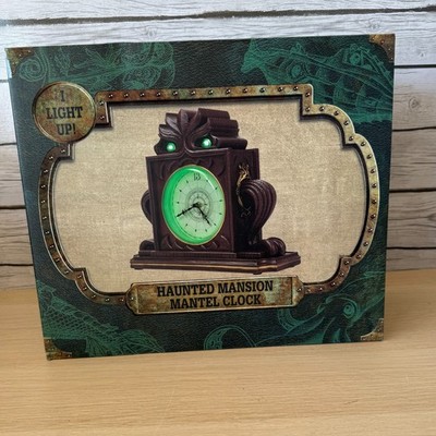 Disney Cruise Line Treasure Exclusive Haunted Mansion Light Up Mantle Clock NIB