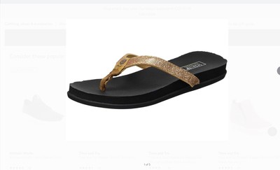 yellow box gold flip flops