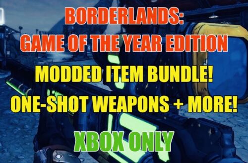 Borderlands 1 Game of the Year Edition Zmodyfikowane pistolety + Item Drop XBOX ONE +X/S +360 - Zdjęcie 1 z 18