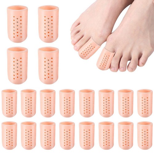 20pcs Gel Big Toe Caps Soft Silicone Toe Covers Breathable Washable Big ø