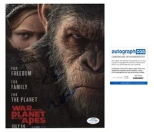 Matt Reeves & Steve Zahn "War for the Planet of the Apes" SIGNED 8x10 Photo ACOA