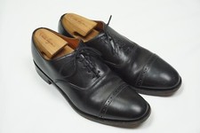 Loake Bros. British Isles Collection Black Cap Toe Mens Dress Shoes Sz 9.5