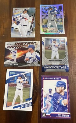 Cody Bellinger 2020 & 21 Panini prizm & Topps Foil & Finiest 6 Lot FREE SHIPPING