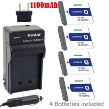 NP-BD1 Battery and Regular Charger for Sony DSC-G3 T2 T70 T75 T77 T90 T200 T300