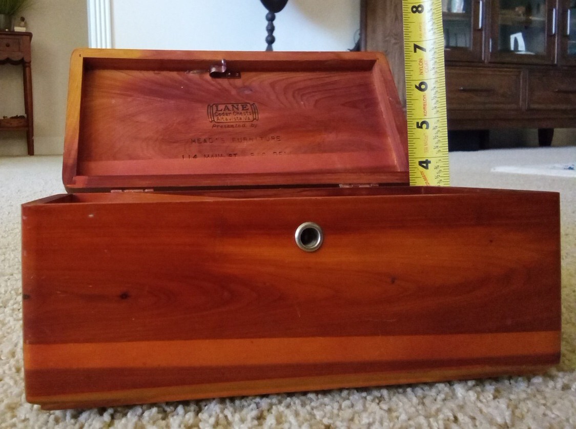 Vintage Salesmen Sample 1960's Lane Cedar Chest, Va., from Head's