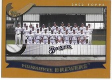 2002 Topps Baseball Team Picture Milwaukee Brewers
