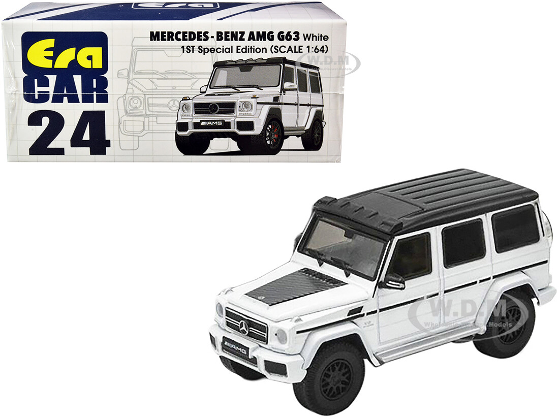 MERCEDES AMG G63 БЕЛЫЙ, 1-Я СПЕЦИАЛЬНАЯ МОДЕЛЬ ED 1/64, ИЗГОТОВЛЕННАЯ НА ЗАКАЗ КОМПАНИЕЙ ERA CAR MB204X4RF24