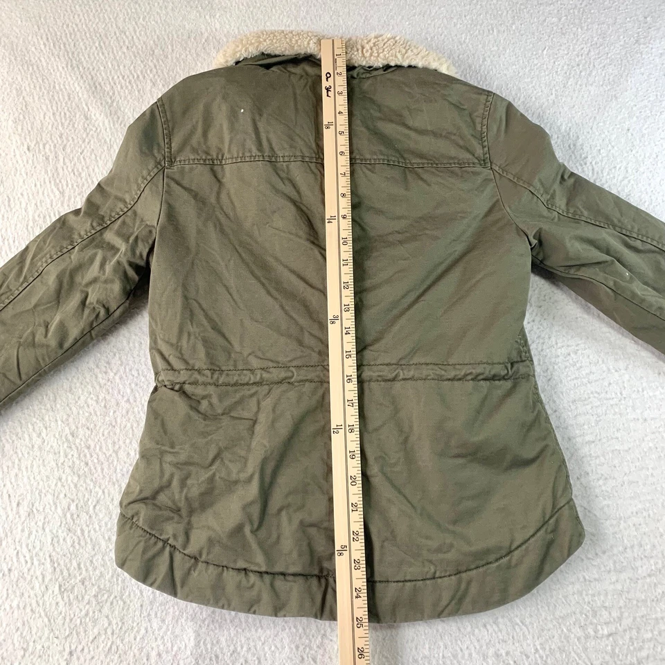 DIVIDED By H&M Mujer US 4 Verde Cremallera Completa Chaqueta Abrigo Manga Larga Foto 2 de 4