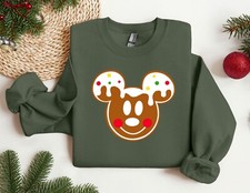 Image of Mickey and Minnie Gingerbread Sweatshirt, Christmas Sweatshirt for Family, Gift