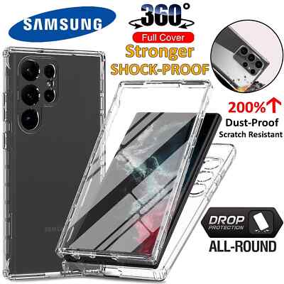 360 Shockproof FULL Case für Samsung S23 Ultra Plus S22 S20 S21 FE Handyhülle