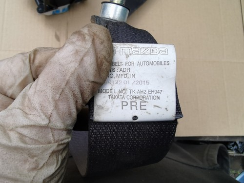 MAZDA 6 MK3 GJ 2015 FRONT SEAT BELT O/S/F DRIVER SIDE RIGHT TK-AH2-EH947 (2) - Picture 7 of 7