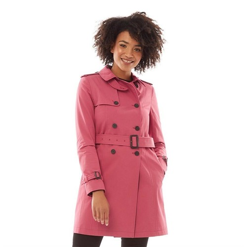 Jack Wills Ambrose Trench Coat Berry 