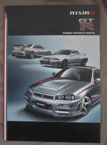 NISSAN SKYLINE GT-R GTR R34 NISMO PIEZAS DEPORTIVAS Folleto Catálogo de Distribuidor - Imagen 1 de 6