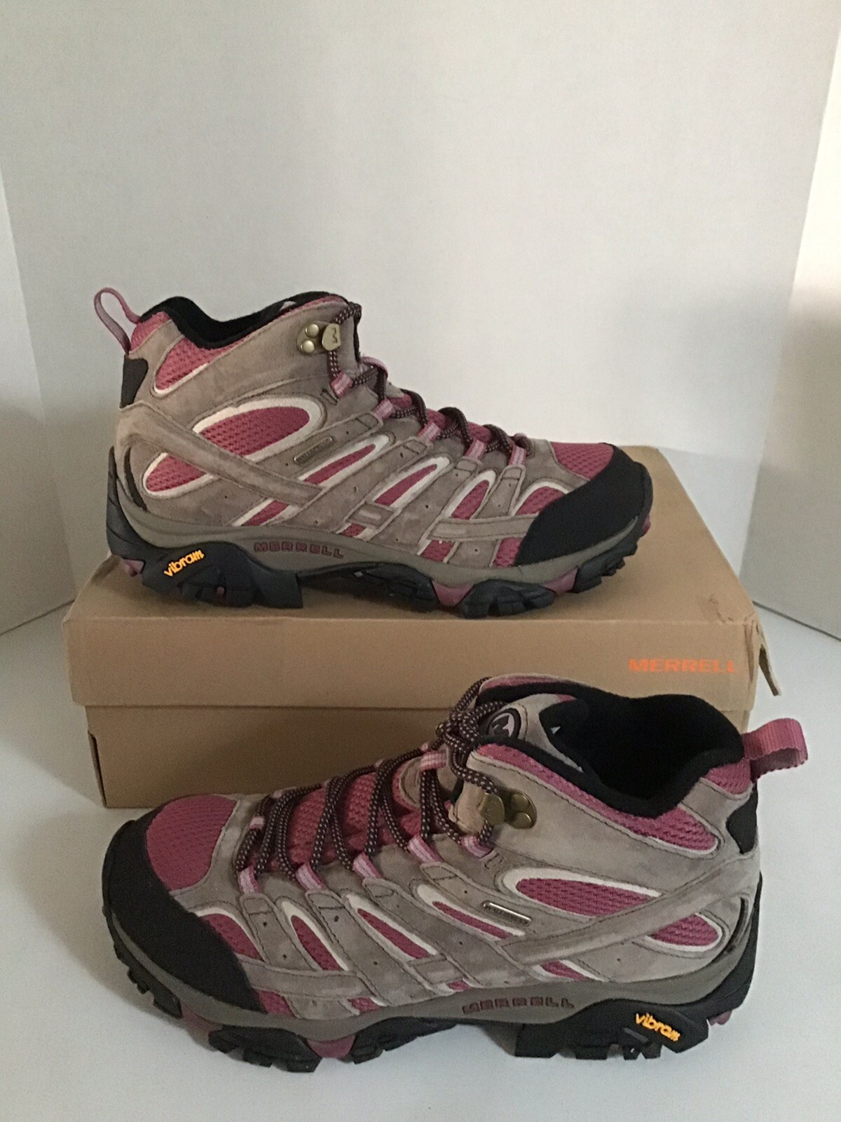 Scarpa da trekking Merrell donna Moab 2 Mid impermeabile boulder blush J06052 taglia 11 M nuova