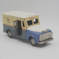 Vintage SSS Japan Tin Friction Postal Saving Truck circa 1950