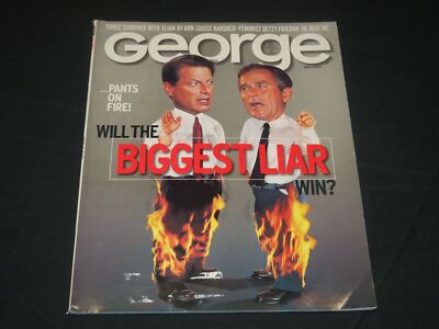 George Magazine 2000 2000 MAY GEORGE MAGAZINE - AL GORE & GEORGE BUSH COVER - JFK - POLITICS ...