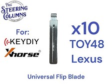 Xhorse Keydiy Universal Flip Key Remote Key Blade For Lexus Toy48 10 Pack