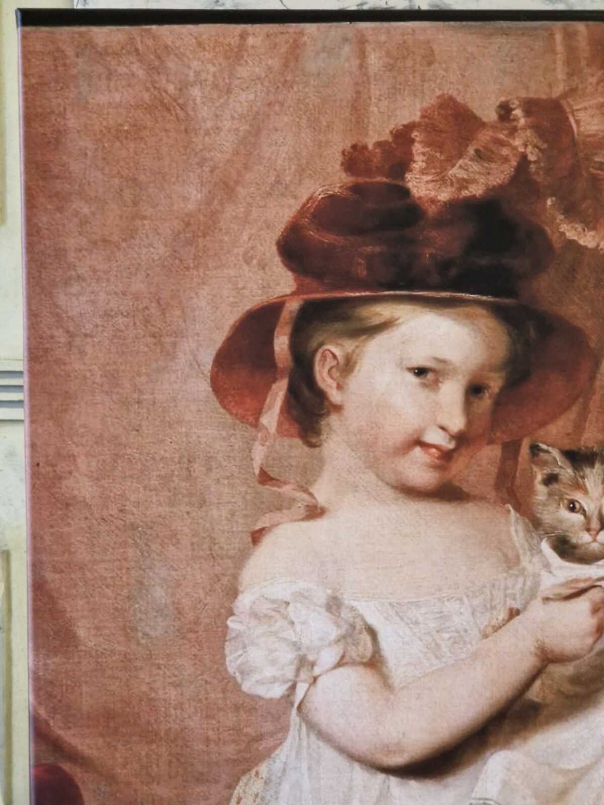 Madchen Mit Einer Katze Am Kamin Friedrich Ferdinand Koch main image 1
