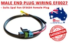 NEW SE0027 Electric Fan Jumper Wiring Harness Pigtail Fit 16" Part No EF3634 Fan