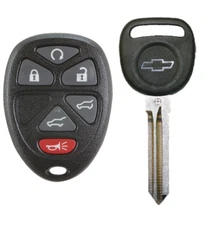 Keyless Entry Remote for Chevrolet + Transponder chip key with logo